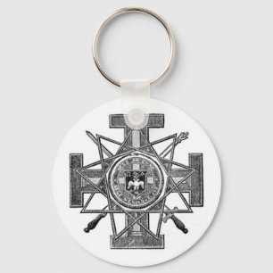 masonic symbols key ring