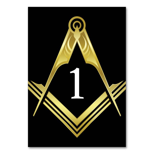Masonic Table Decorations | Party Supplies Number (Front)
