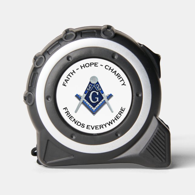 Masonic Tape Measure Blue 1 (Front)