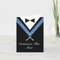 Masonic Thank You Note Cards | Officer Jewels