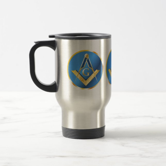 Masonic Travel Mug (Left)