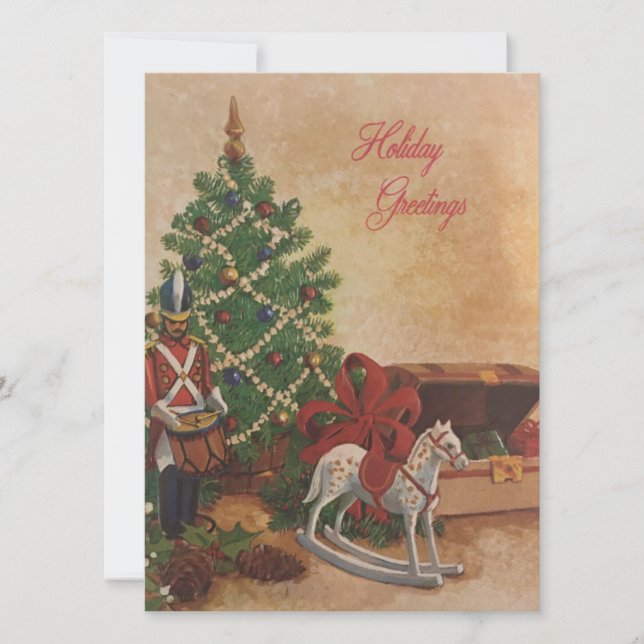Masonic Vintage Christmas  Holiday Card (Front)