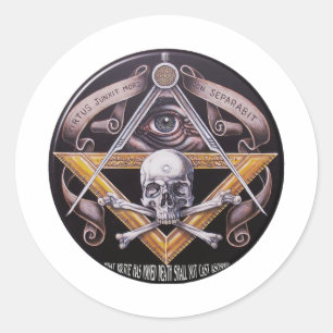 Masonic Virtue Classic Round Sticker
