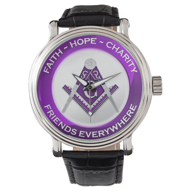 Masonic Watch Purple (Front)