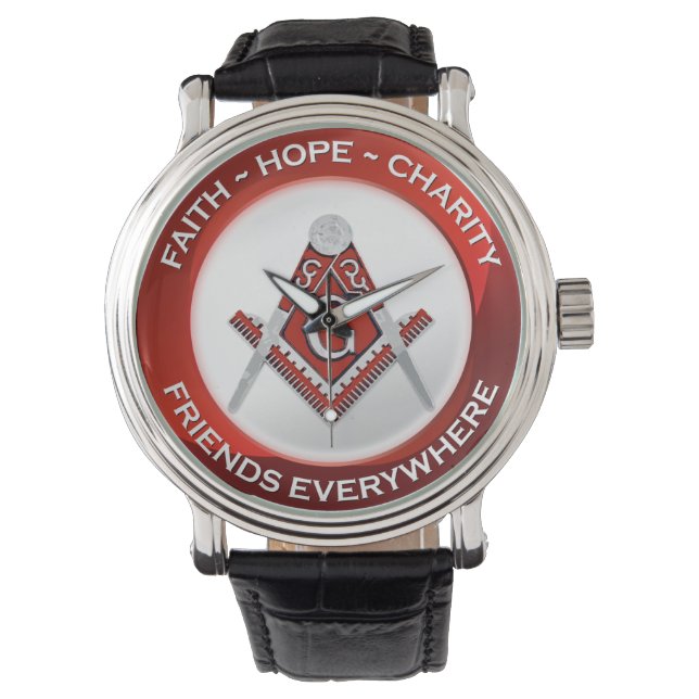 Masonic Watch Red (Front)