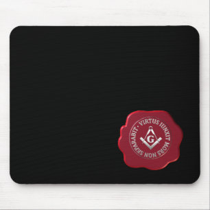 Masonic wax seal mouse mat