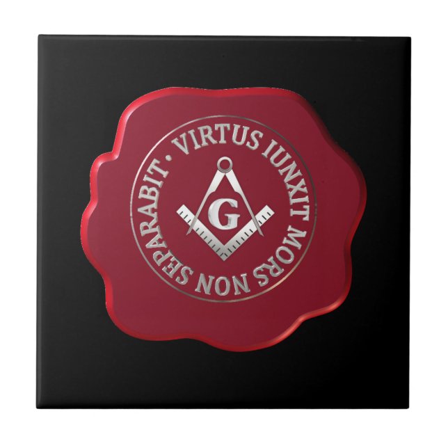 Masonic wax seal tile (Front)
