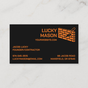Masonry Brick Business Card