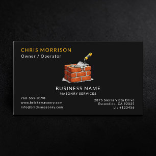 Masonry Brick Services Business Card