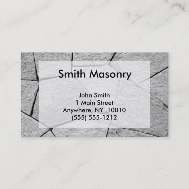 Masonry Business Card (Front)