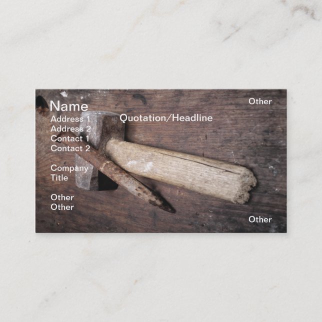 Masonry Business Card (Front)