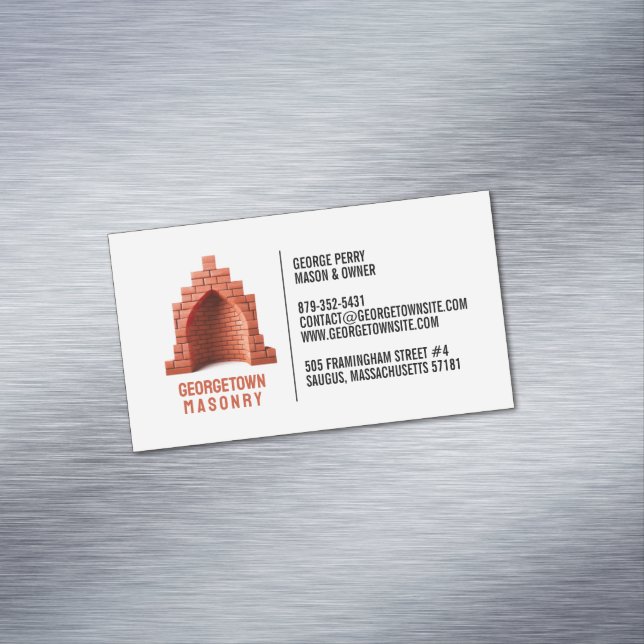 Masonry Chimney Magnetic Business Card (In Situ)