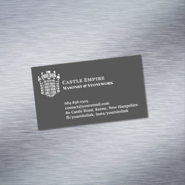 Masonry Chimney Magnetic Business Card (In Situ)