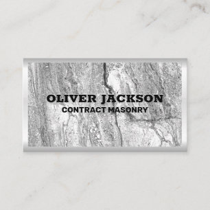 Masonry Construction Building Material Business Card