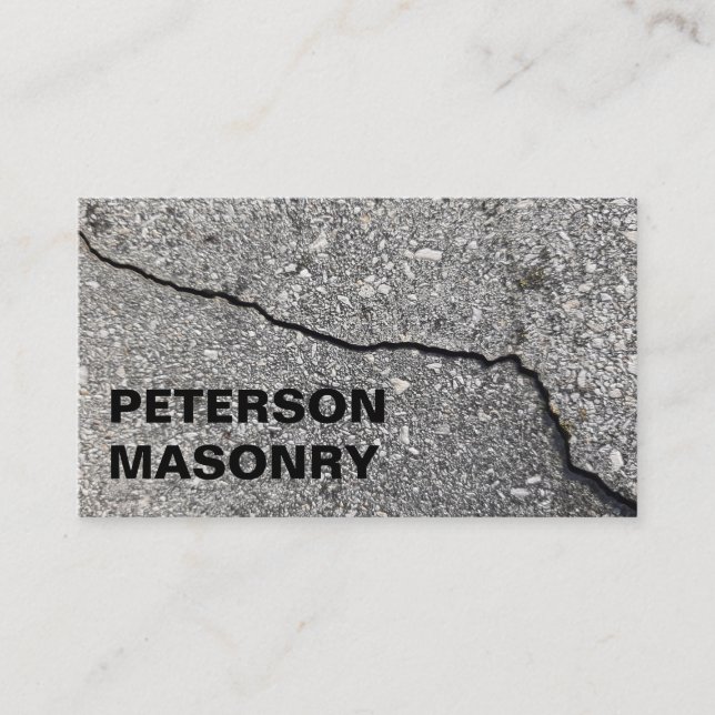 Masonry Construction - Masonry Business Card (Front)
