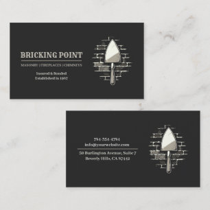 Masonry Constructions Business Card