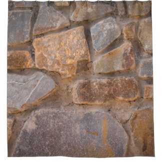 Masonry natural stoneabstract, ancient, antiquity, shower curtain