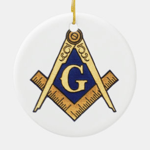 MASONS CERAMIC TREE DECORATION