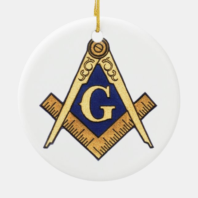 MASONS CERAMIC TREE DECORATION (Back)