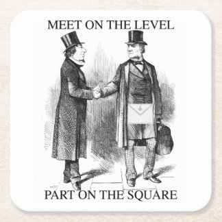 Masons Creed Square Paper Coaster