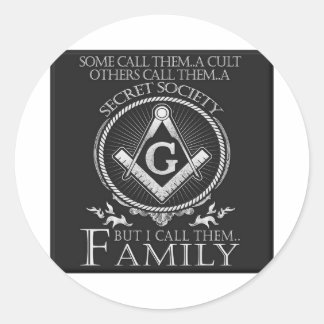 Masons Family Classic Round Sticker