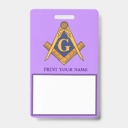 MASONS ID BADGE