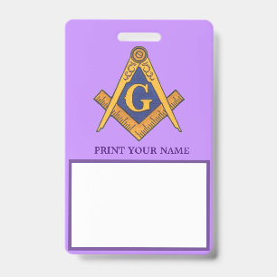 MASONS ID BADGE
