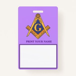 MASONS ID BADGE