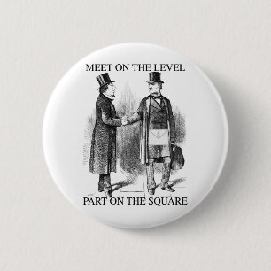Masons Meeting 6 Cm Round Badge