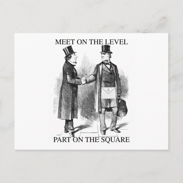 Masons Meeting Postcard (Front)