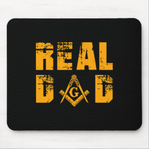 Masons Real Dad Masonic Mason Father's Independenc Mouse Mat