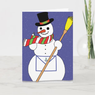 Masons Snowman Holiday Card
