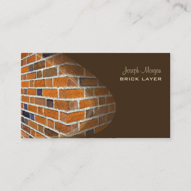 Masons, stone workers business cards (Front)