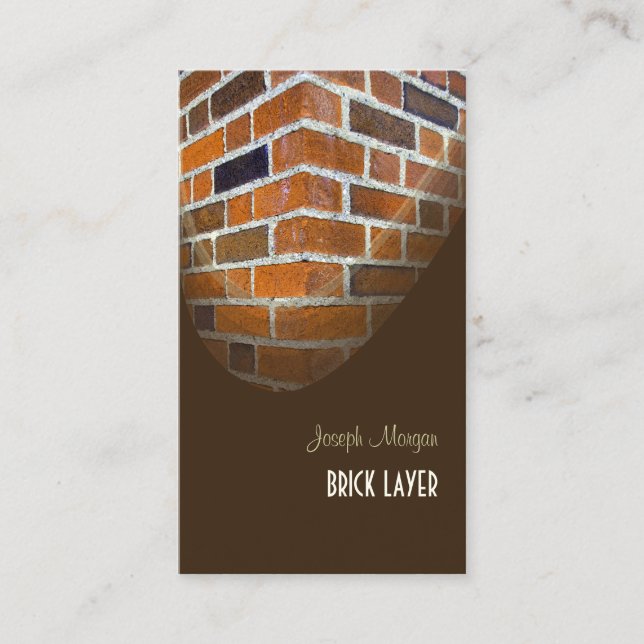 Masons, stone workers business cards (Front)