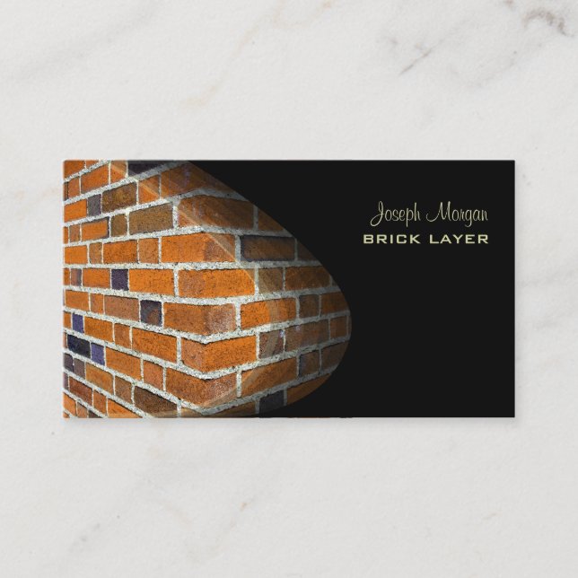Masons, stone workers business cards (Front)