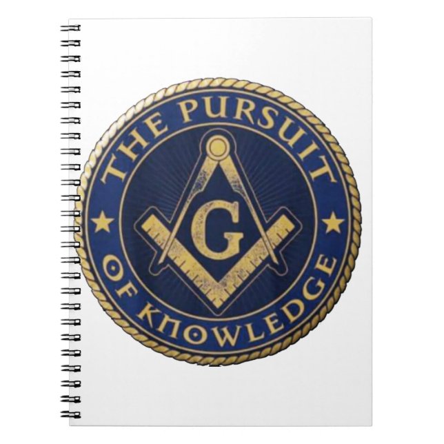 Masons The Pursuit of Knowledge Notebook (Front)
