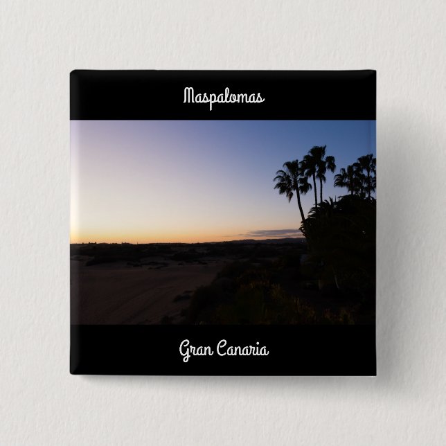 Maspalomas 15 Cm Square Badge (Front)