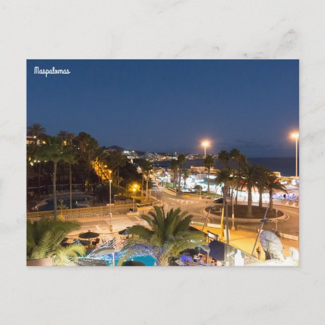 Maspalomas Blue Hour Postcard (Front)