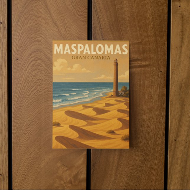 Maspalomas Gran Canaria Dunes Travel Postcard (Maspalomas Gran Canaria dunes travel postcard)