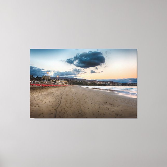 Maspalomas Sunset Canvas Print (Front)