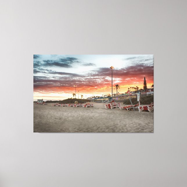 Maspalomas Sunset Canvas Print (Front)