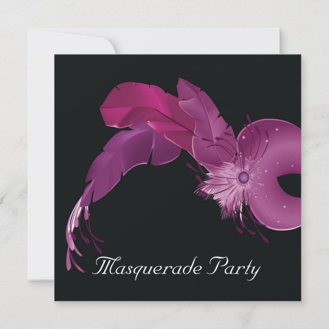 Masquarade party invitation (Front)