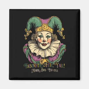 Masque Mardi Apparel Costumes Vintage Mardi Gras C Magnet