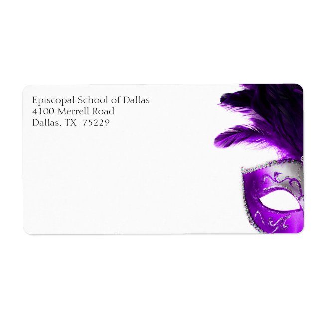 Masquerade Address Labels (Front)