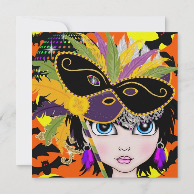 Masquerade Ball / Festival / Costume Party - SRF Invitation (Front)