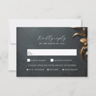 Masquerade ball gold and black rsvp