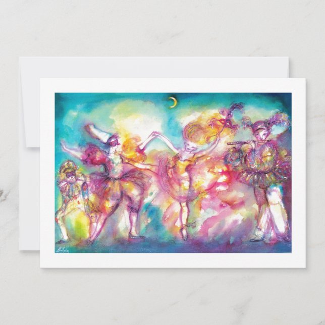 MASQUERADE BALL, gold metallic Announcement (Front)