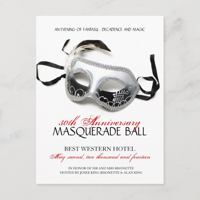Masquerade Ball Invitation (Front)