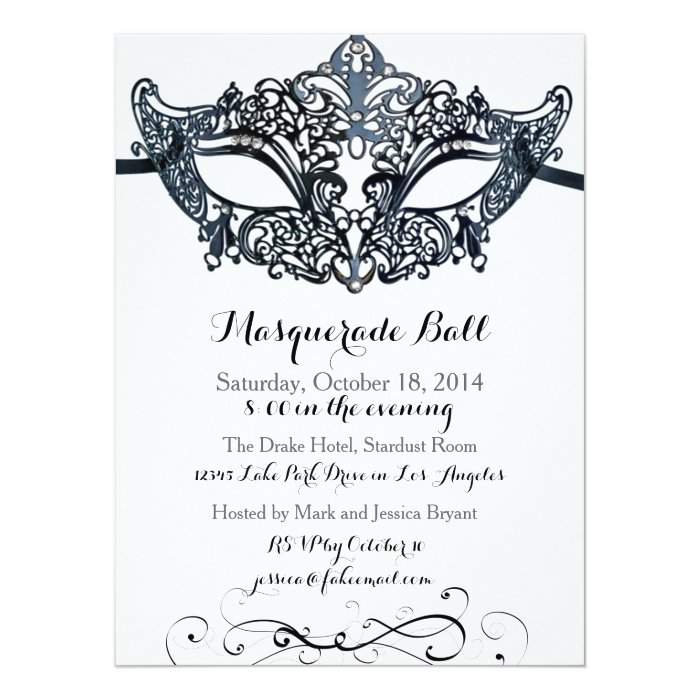 Invitations For A Masquerade Ball 8