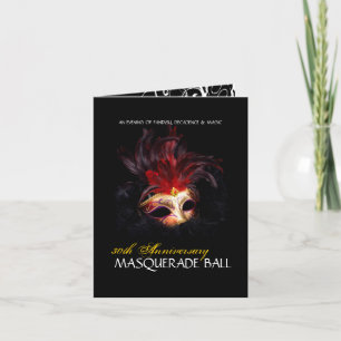 Masquerade Ball Invitations - Note Card